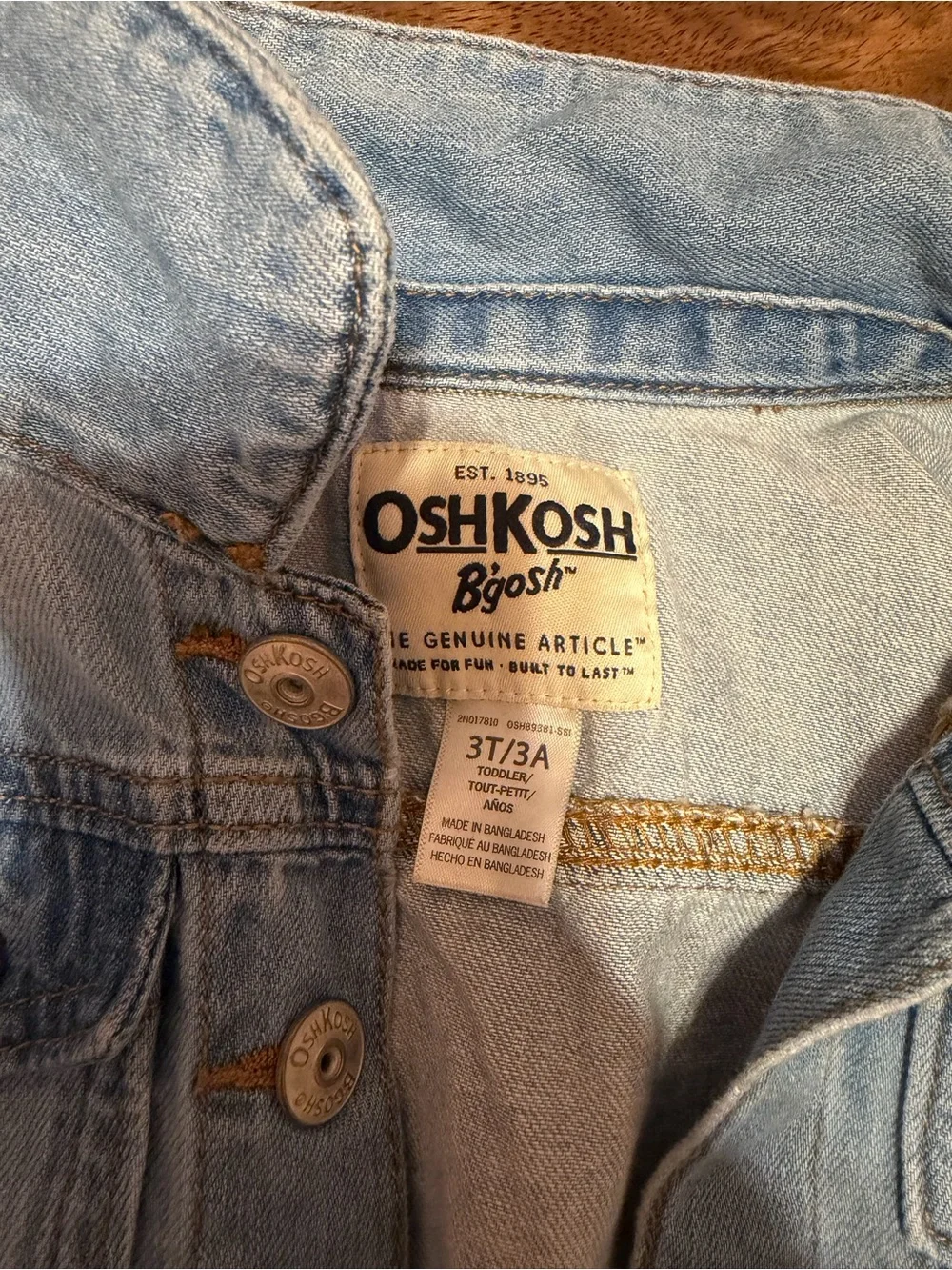 OshKosh B'gosh Light Blue Denim Jacket for Kids